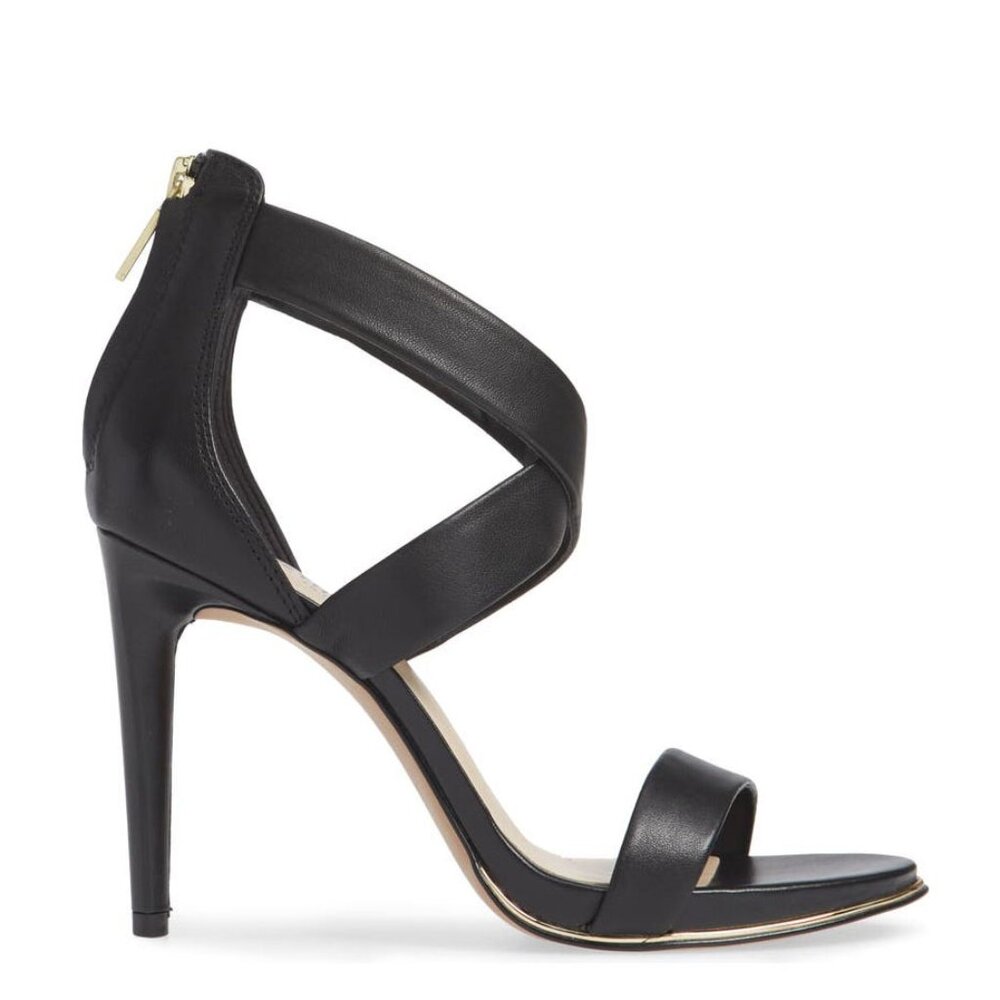 Bashwood Handmade Black Slingback Leather Sandal